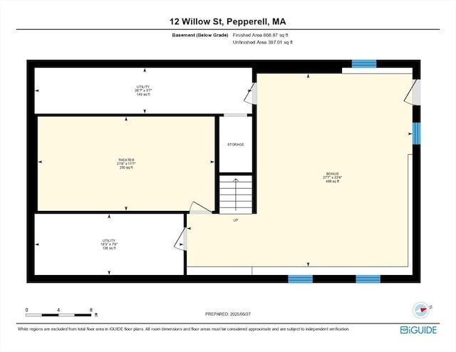 12 Willow St, Pepperell, MA 01463 - room layout