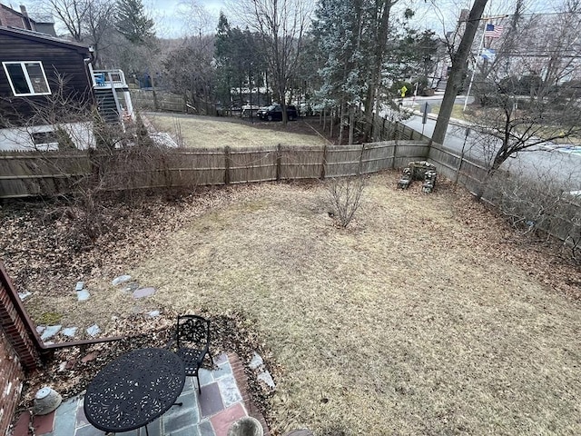 view of fenced backyard