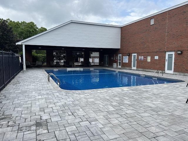 view of pool with a patio