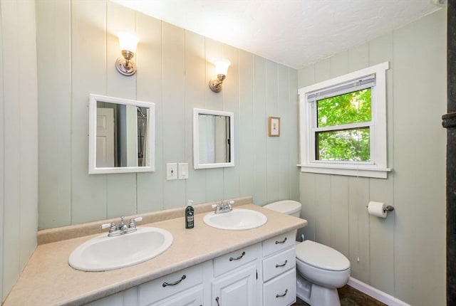 130 N Walker St, Taunton, MA 02780 - bathroom with toilet and double vanity