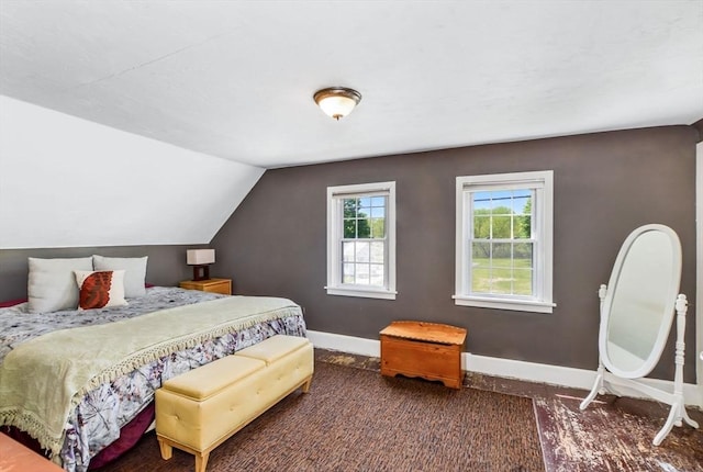 130 N Walker St, Taunton, MA 02780 - carpeted bedroom featuring baseboards and lofted ceiling