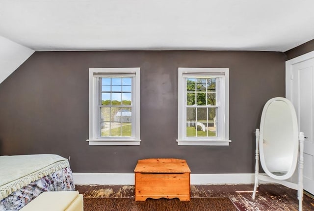 130 N Walker St, Taunton, MA 02780 - bedroom with baseboards and vaulted ceiling