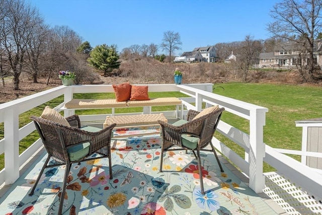 exterior space featuring a yard