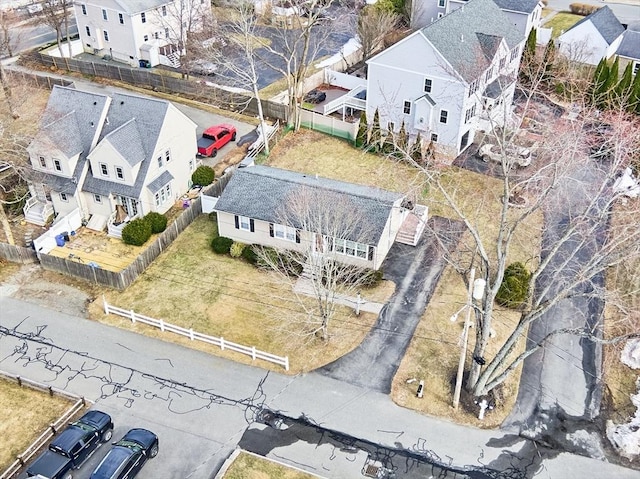 drone / aerial view featuring a residential view