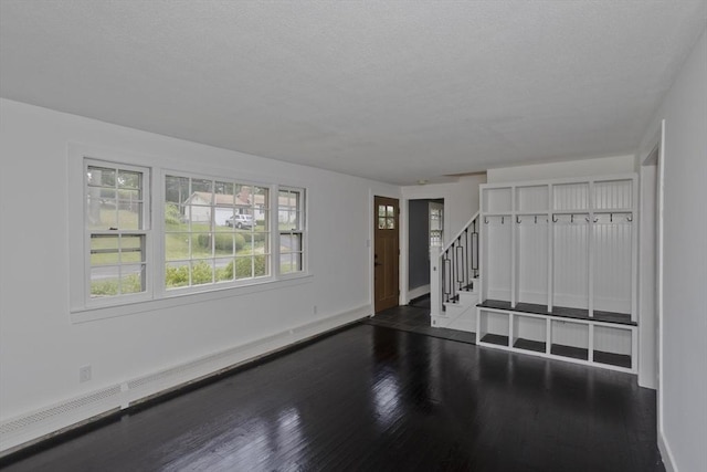 7 Summit Dr, Westfield, MA 01085 - unfurnished living room featuring stairs and wood finished floors