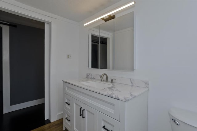 7 Summit Dr, Westfield, MA 01085 - bathroom with vanity and wood finished floors