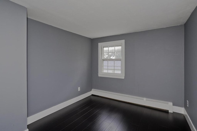 7 Summit Dr, Westfield, MA 01085 - unfurnished room with dark wood-style floors and a baseboard radiator