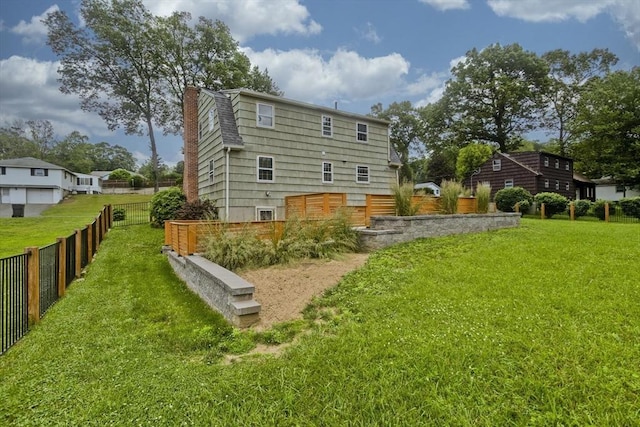 7 Summit Dr, Westfield, MA 01085 - rear view of house with a chimney