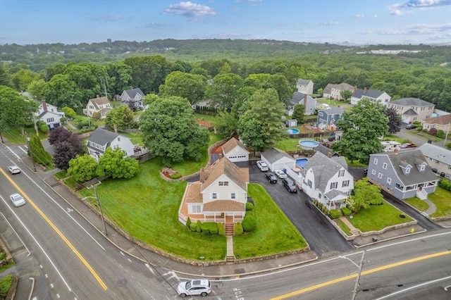 2 Howard St, Braintree, MA 02184 - aerial perspective of suburban area featuring a forest