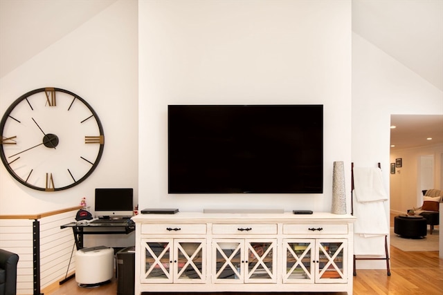 interior details featuring hardwood / wood-style flooring