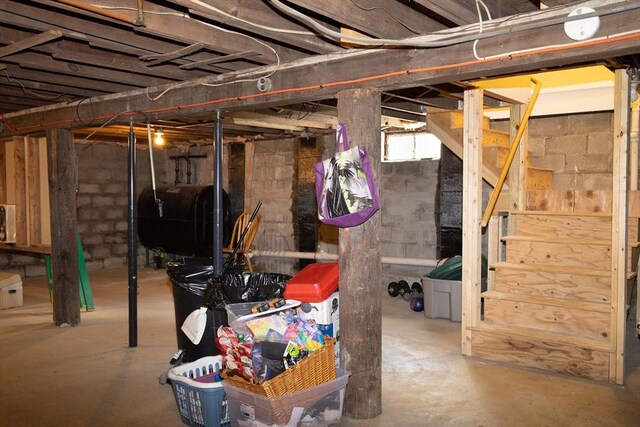 69 Front St, Shirley, MA 01464 - basement featuring heating fuel and stairs
