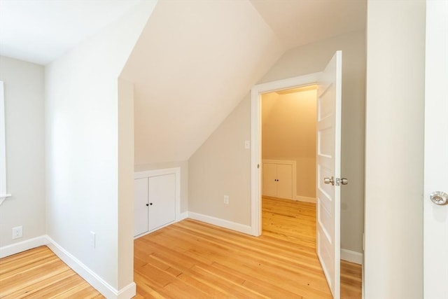 1690 Centre St Unit 2, Boston, MA 02132 - additional living space featuring light wood-type flooring, lofted ceiling, and baseboards
