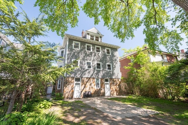 1690 Centre St Unit 2, Boston, MA 02132 - traditional style home with stone siding