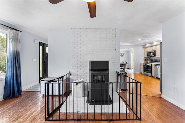 26 Dodge Rd, Sutton, MA 01590 - hall featuring an upstairs landing, light wood finished floors, and baseboards