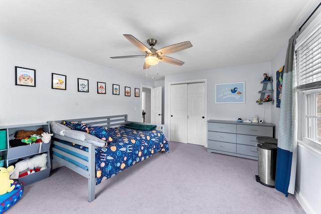 26 Dodge Rd, Sutton, MA 01590 - carpeted bedroom featuring a closet and ceiling fan