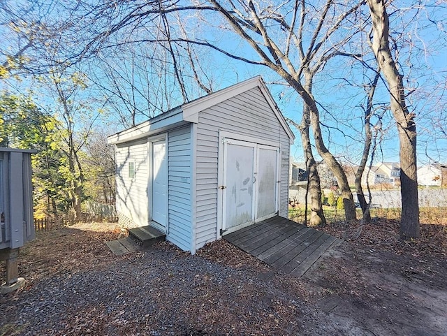 view of outbuilding