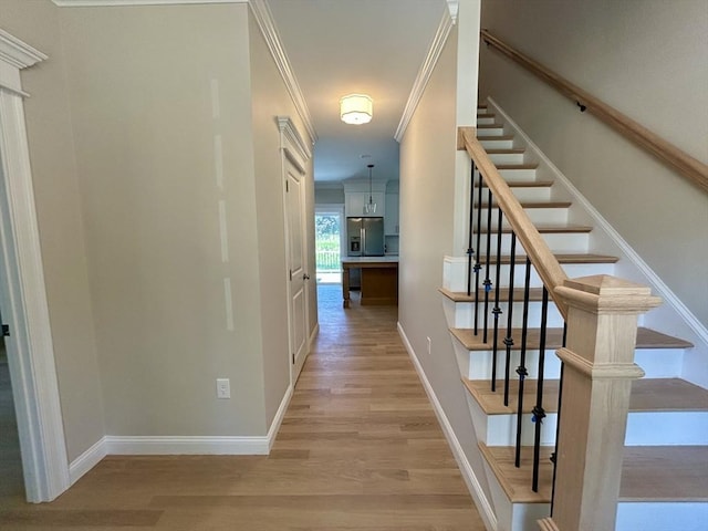 6 Knott St, Attleboro, MA 02703 - stairs with wood finished floors and ornamental molding
