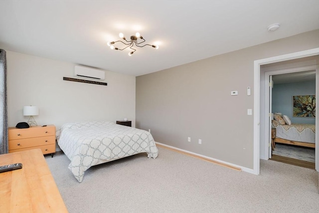 85 Evelyns Way, Fall River, MA 02724 - bedroom featuring a wall mounted AC and carpet flooring