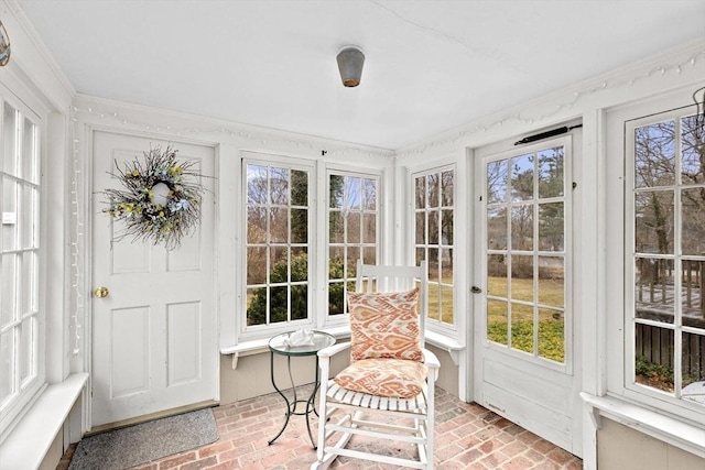 view of sunroom / solarium