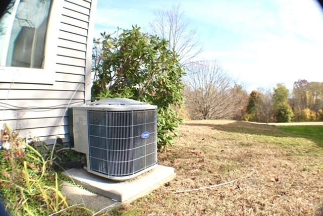 exterior details with central air condition unit