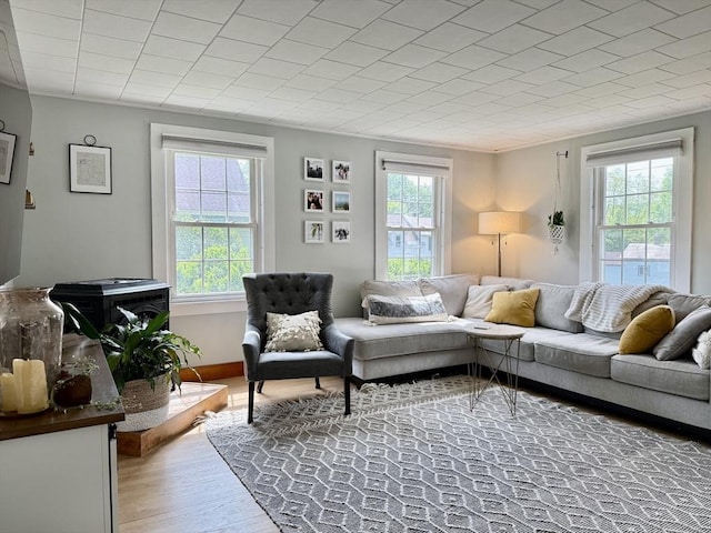12 Wellington St, Buckland, MA 01370 - living area with light wood-style flooring and baseboards