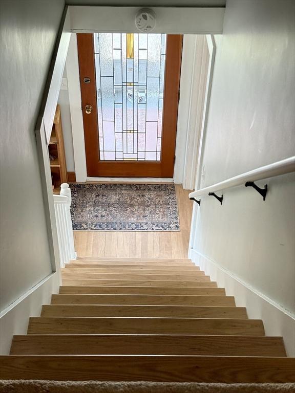 12 Wellington St, Buckland, MA 01370 - stairway with wood finished floors