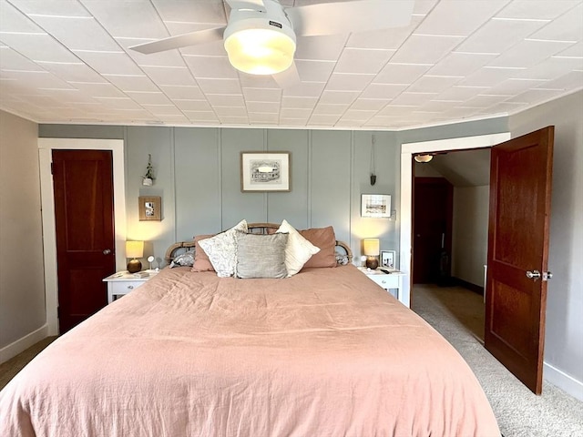 12 Wellington St, Buckland, MA 01370 - carpeted bedroom with baseboards and ceiling fan