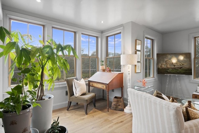 13 Parson Ln, Nantucket, MA 02554 - interior space with plenty of natural light, recessed lighting, baseboards, and wood finished floors
