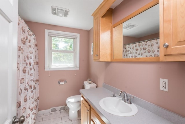 221 Andrew Ln, Hanson, MA 02341 - full bath featuring vanity, tile patterned floors, and curtained shower