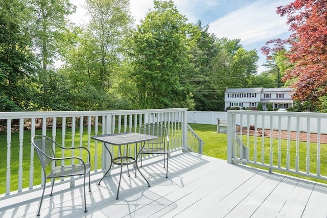 221 Andrew Ln, Hanson, MA 02341 - deck with a fenced backyard
