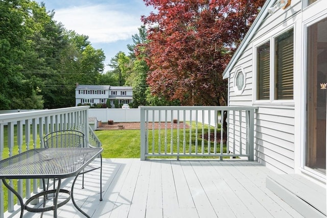 221 Andrew Ln, Hanson, MA 02341 - wooden deck with outdoor dining area