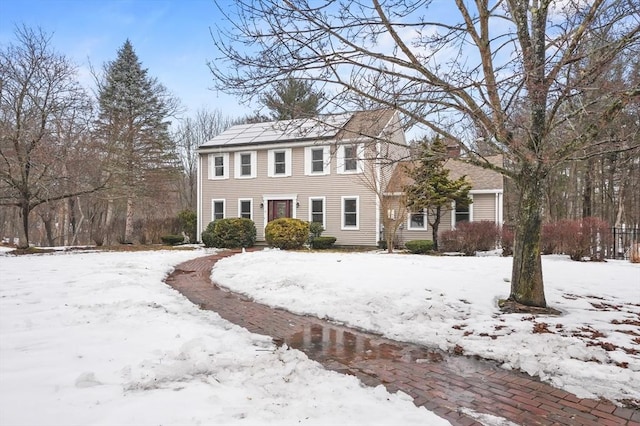 view of colonial-style house