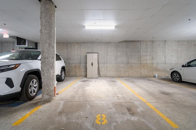 view of parking deck