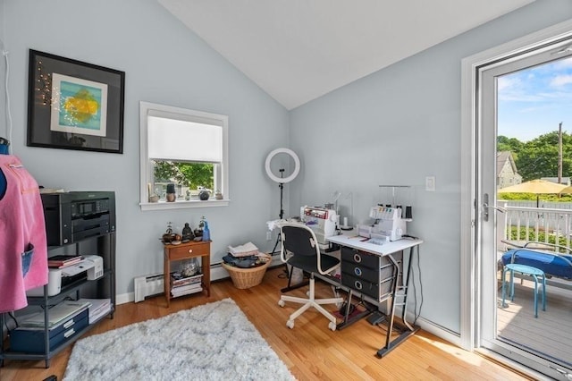 11 Beaver Park, Danvers, MA 01923 - office featuring healthy amount of natural light, vaulted ceiling, and wood finished floors