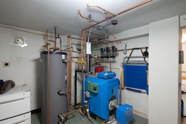 11 Beaver Park, Danvers, MA 01923 - utility room with water heater and a heating unit