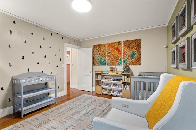 61 Fiske Ave, Waltham, MA 02453 - living area with wood finished floors and baseboards
