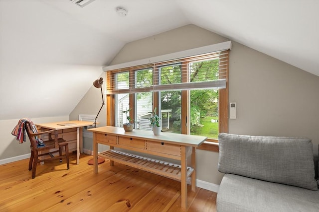 61 Fiske Ave, Waltham, MA 02453 - office space with light wood-style floors and vaulted ceiling