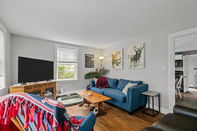 12 Callender Ave, Newport, RI 02840 - living room with wood finished floors and baseboards