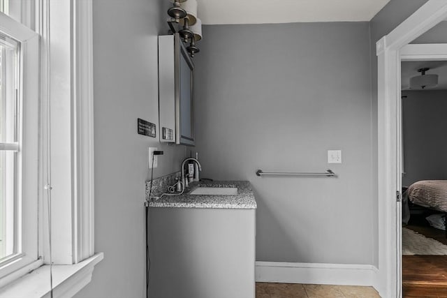 12 Callender Ave, Newport, RI 02840 - bathroom with vanity and baseboards