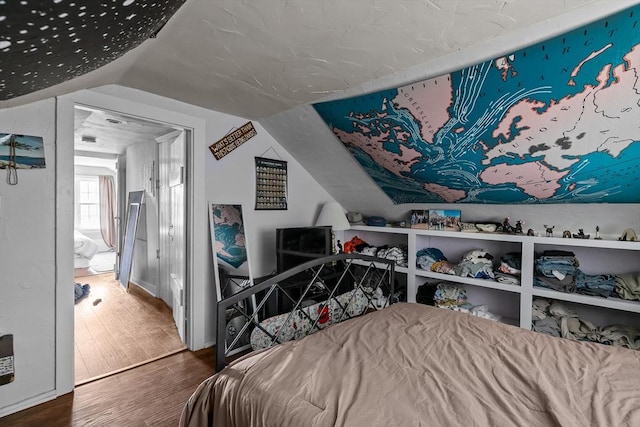 12 Callender Ave, Newport, RI 02840 - bedroom with wood finished floors and lofted ceiling
