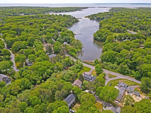 30 Norris Path, Falmouth, MA 02536 - drone / aerial view of a nearby body of water and a forest
