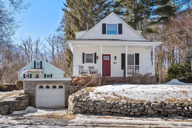 view of front of house with covered porch