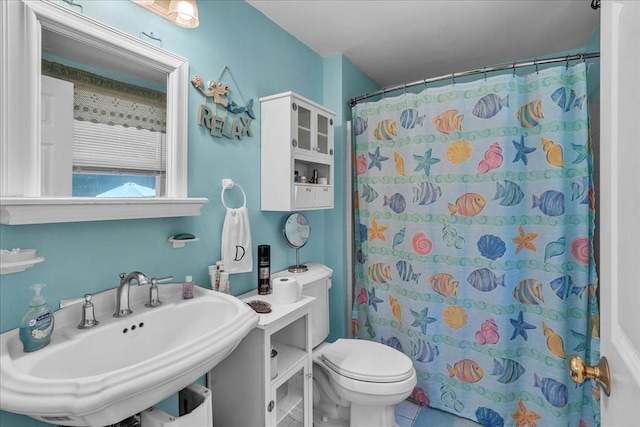 33 Dean St, Norton, MA 02766 - bathroom featuring a shower with shower curtain and tile patterned floors