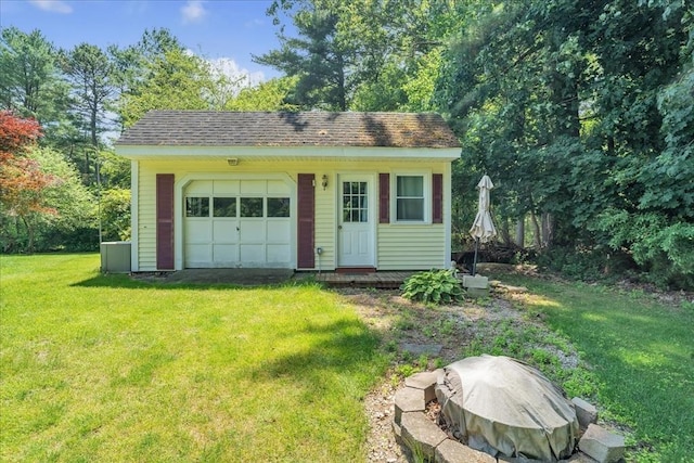 33 Dean St, Norton, MA 02766 - view of front facade featuring an outbuilding and a front lawn