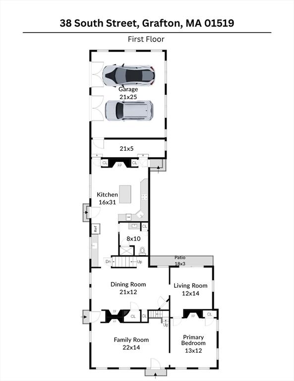 38 S St, Grafton, MA 01519 - view of home floor plan