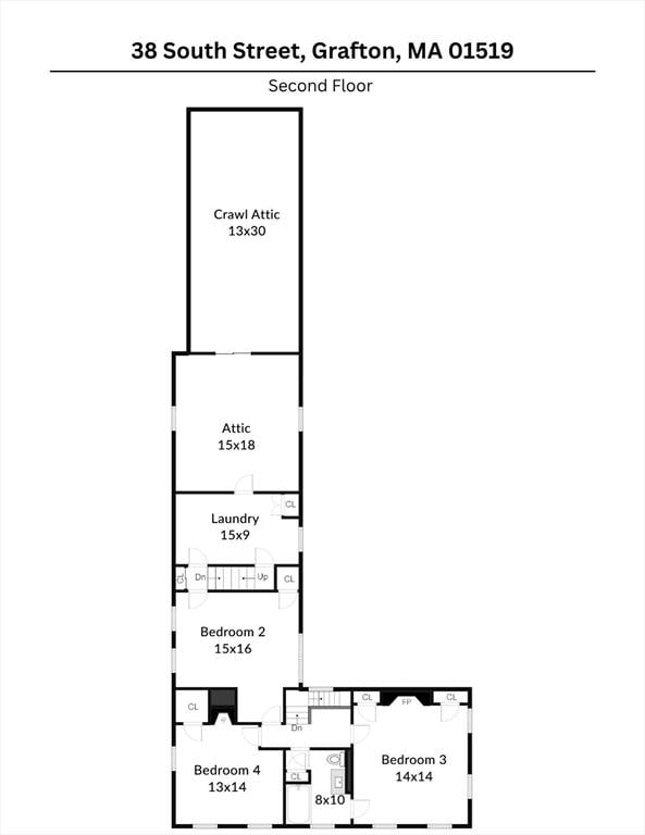 38 S St, Grafton, MA 01519 - view of floor plan / room layout