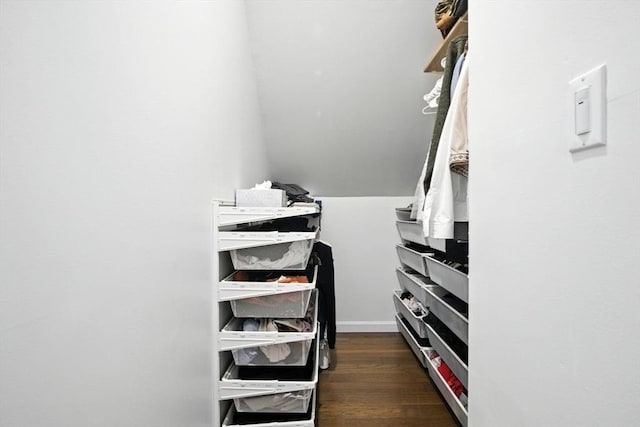 182 Winn St, Woburn, MA 01801 - spacious closet featuring dark wood-style flooring