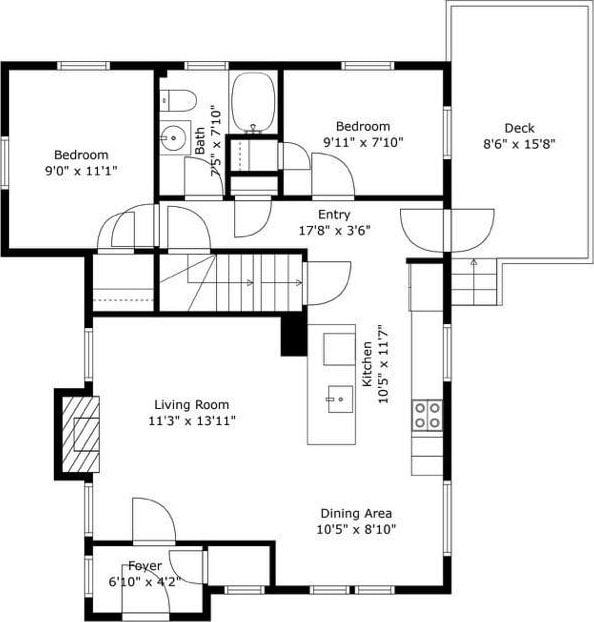182 Winn St, Woburn, MA 01801 - view of floor plan / room layout