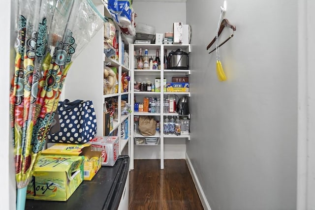 view of storage area