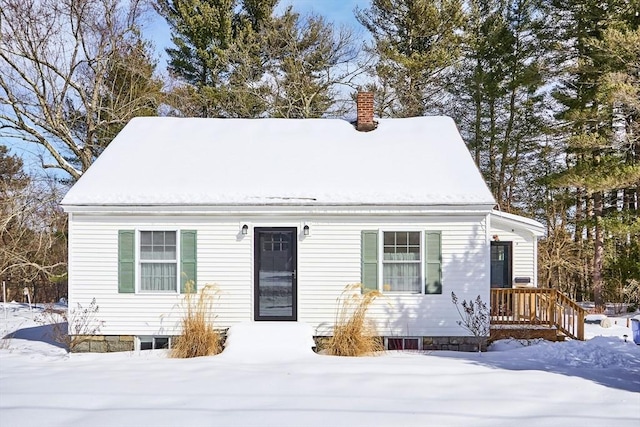 view of cape cod home